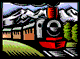 Motion clip of steam locomotive