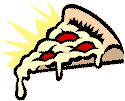 Drawing of pizza that is a favorite of college students